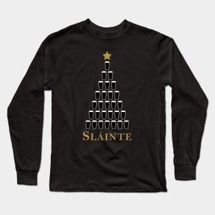 Slainte Christmas Irish Tree Long Sleeve T-Shirt